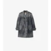Kort denim Trench Coat