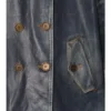 Kort denim Trench Coat