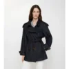 Kort denim-Trench Coat i Fitzrovia-modell Kort denim-Trench Coat i Fitzrovia-modell
