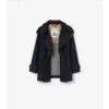 Kort denim-Trench Coat i Fitzrovia-modell Kort denim-Trench Coat i Fitzrovia-modell