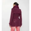 Kort Foxfield-trenchcoat i paisley-mönstrat mocka Kort Foxfield-trenchcoat i paisley-mönstrat mocka