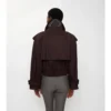 Kort gabardin-trenchcoat Kort gabardin-trenchcoat
