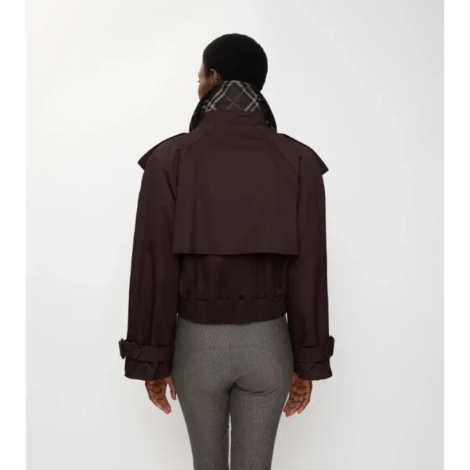 Kort gabardin-trenchcoat Kort gabardin-trenchcoat