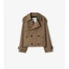 Kort gabardine-trenchcoat Kort gabardine-trenchcoat