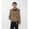 Kort gabardine-trenchcoat Kort gabardine-trenchcoat
