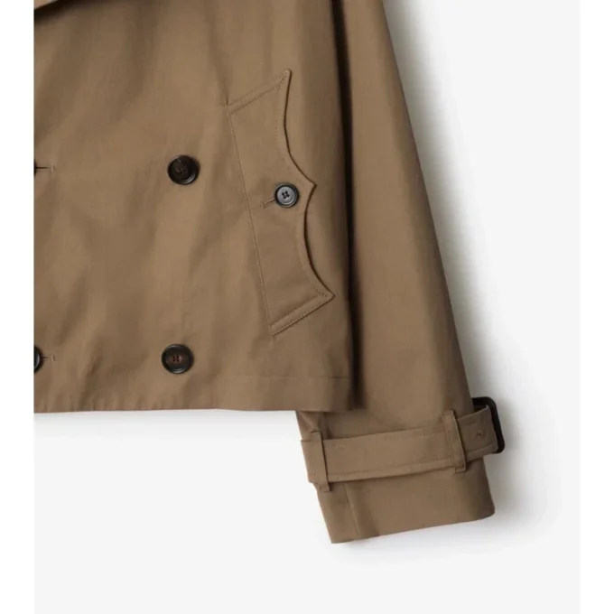 Kort gabardine-trenchcoat Kort gabardine-trenchcoat