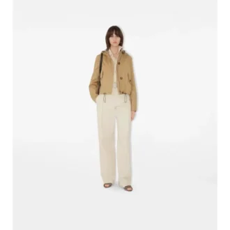 Kort gabardineparkas Kort gabardineparkas