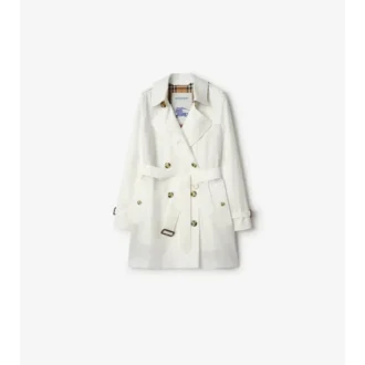 Kort Kensington-Trench Coat i Tropical Gabardine