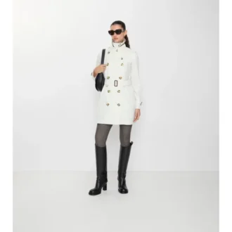 Kort Kensington-Trench Coat i Tropical Gabardine