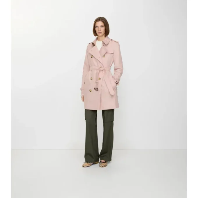 Kort Kensington-Trench Coat i Tropical Gabardine Kort Kensington-Trench Coat i Tropical Gabardine
