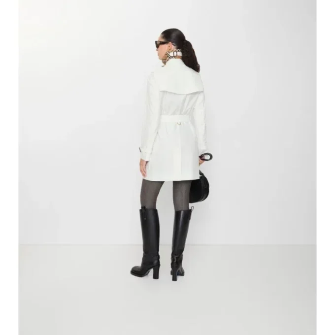 Kort Kensington-Trench Coat i Tropical Gabardine Kort Kensington-Trench Coat i Tropical Gabardine