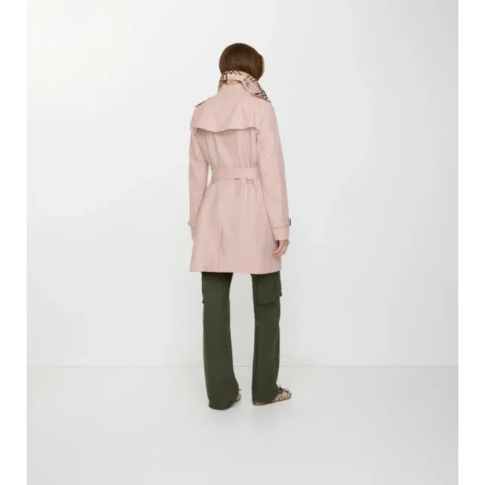 Kort Kensington-Trench Coat i Tropical Gabardine Kort Kensington-Trench Coat i Tropical Gabardine