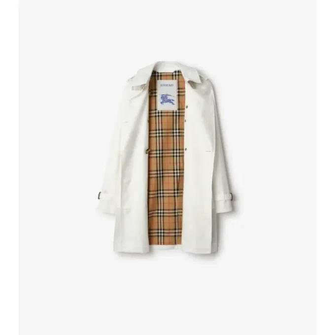 Kort Kensington-Trench Coat i Tropical Gabardine Kort Kensington-Trench Coat i Tropical Gabardine