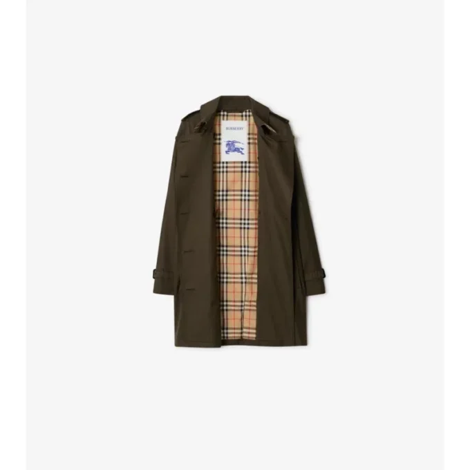 Kort Kensington-Trench Coat i Tropical Gabardine Kort Kensington-Trench Coat i Tropical Gabardine