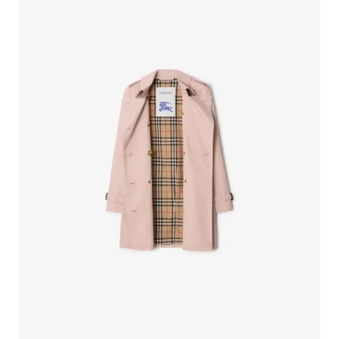 Kort Kensington-Trench Coat i Tropical Gabardine Kort Kensington-Trench Coat i Tropical Gabardine