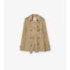 Kort, lätt Belgravia-Trench Coat i bomull Kort, lätt Belgravia-Trench Coat i bomull