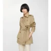 Kort, lätt Belgravia-Trench Coat i bomull Kort, lätt Belgravia-Trench Coat i bomull
