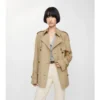 Kort, lätt Belgravia-Trench Coat i bomull Kort, lätt Belgravia-Trench Coat i bomull