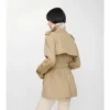 Kort, lätt Belgravia-Trench Coat i bomull Kort, lätt Belgravia-Trench Coat i bomull