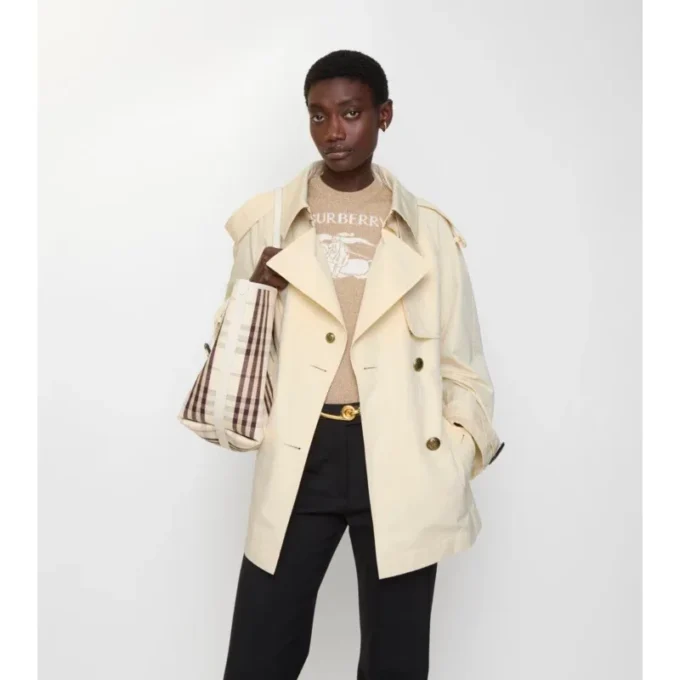 Kort, lätt Trench Coat i bomull, Fitzrovia Kort, lätt Trench Coat i bomull, Fitzrovia