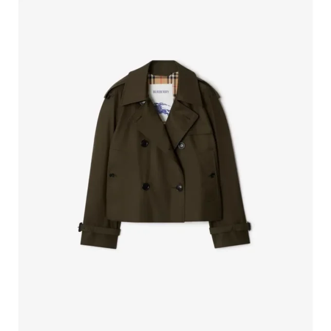 Kort Mayfair-trenchjacka i Tropical Gabardine Kort Mayfair-trenchjacka i Tropical Gabardine