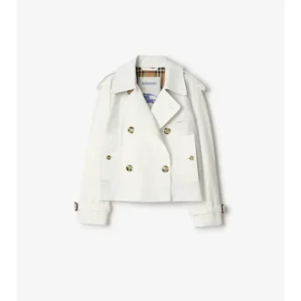 Kort Mayfair-trenchjacka i Tropical Gabardine Kort Mayfair-trenchjacka i Tropical Gabardine