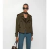 Kort Mayfair-trenchjacka i Tropical Gabardine Kort Mayfair-trenchjacka i Tropical Gabardine