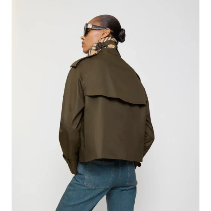 Kort Mayfair-trenchjacka i Tropical Gabardine Kort Mayfair-trenchjacka i Tropical Gabardine