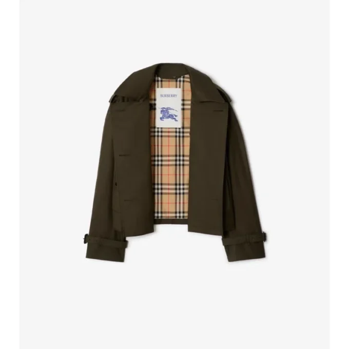 Kort Mayfair-trenchjacka i Tropical Gabardine Kort Mayfair-trenchjacka i Tropical Gabardine