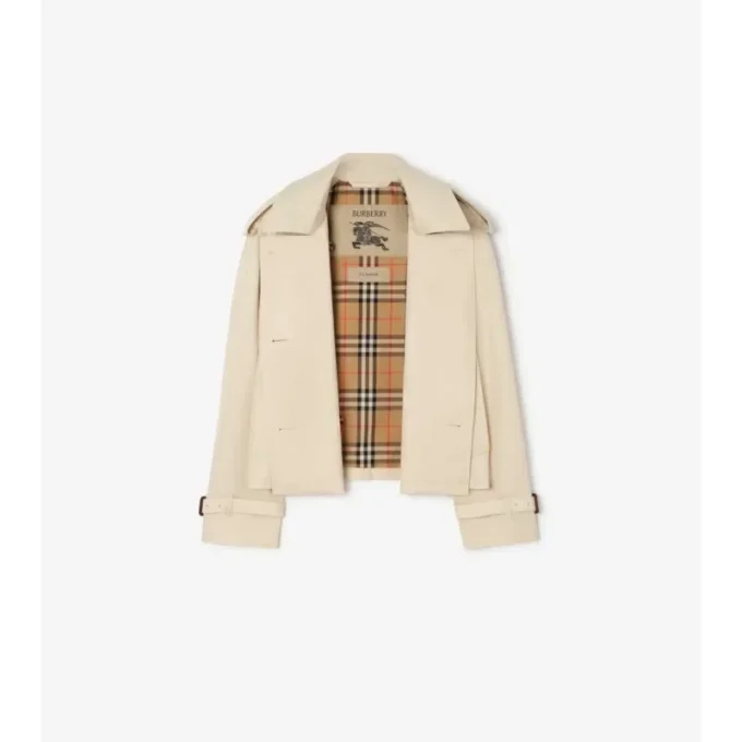 Kort Mayfair-trenchjacka i Tropical Gabardine