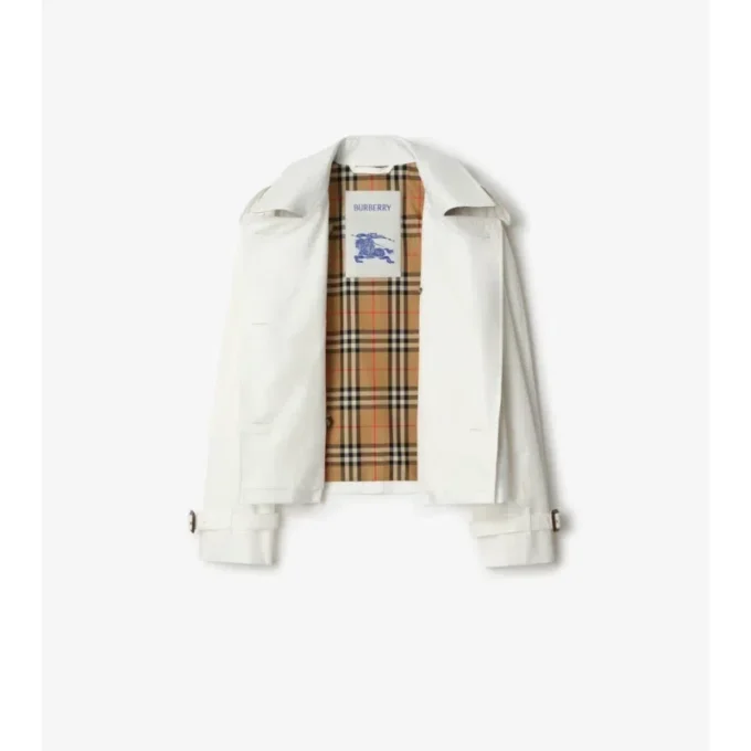 Kort Mayfair-trenchjacka i Tropical Gabardine Kort Mayfair-trenchjacka i Tropical Gabardine