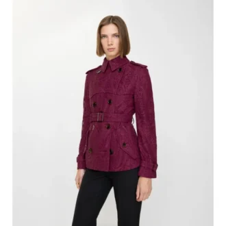 Kort paisley-spets Foxfield-Trench Coat