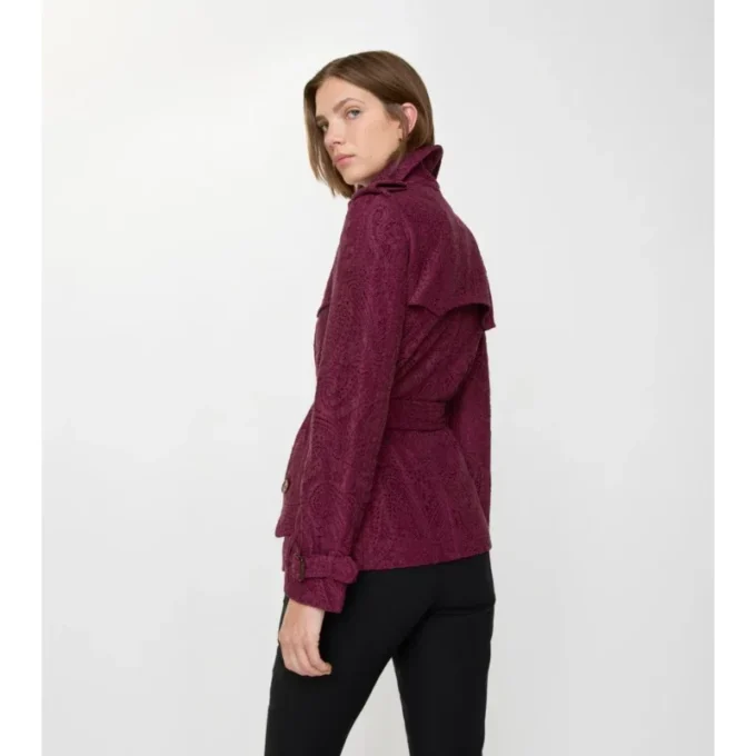Kort paisley-spets Foxfield-Trench Coat Kort paisley-spets Foxfield-Trench Coat