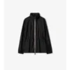 Kort parka i nylon med rutmönster Kort parka i nylon med rutmönster