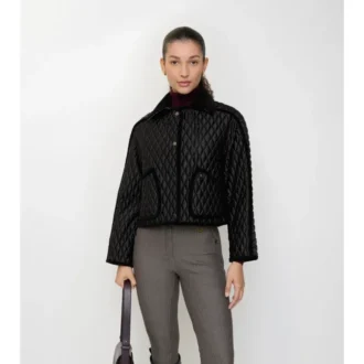 Kort quiltad Floriston-jacka i nylon