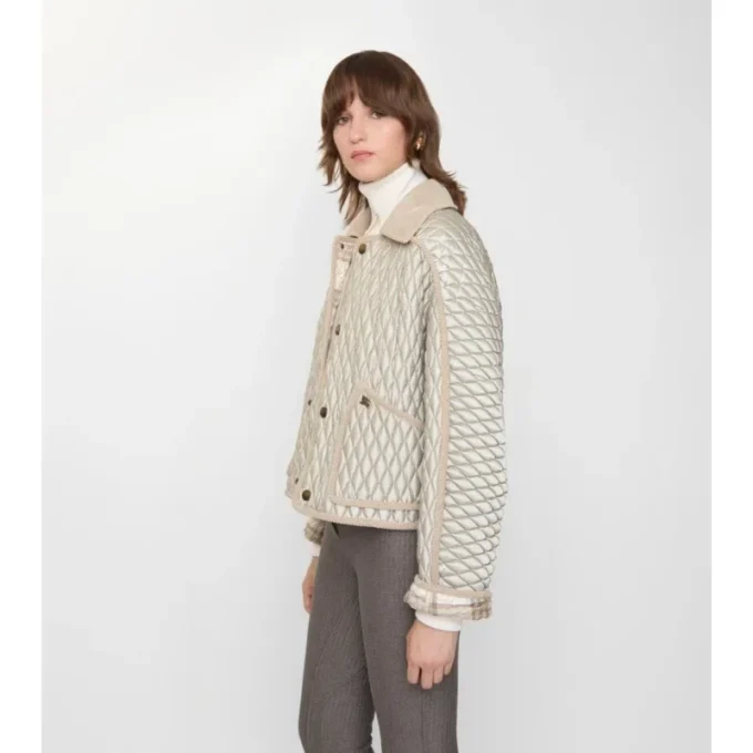 Kort quiltad Floriston-jacka i nylon Kort quiltad Floriston-jacka i nylon
