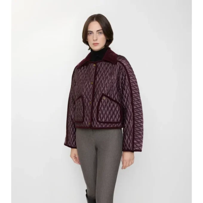 Kort quiltad Floriston-jacka i nylon Kort quiltad Floriston-jacka i nylon