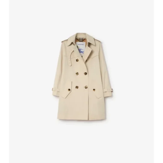 Kort Summerside-Trench Coat i Gabardine Kort Summerside-Trench Coat i Gabardine