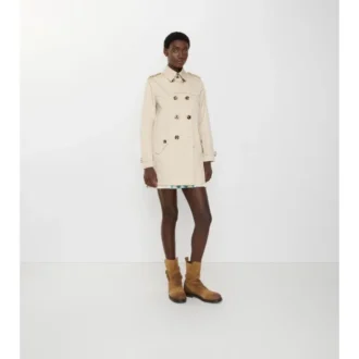Kort Summerside-Trench Coat i Gabardine 