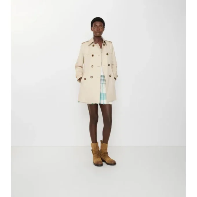 Kort Summerside-Trench Coat i Gabardine Kort Summerside-Trench Coat i Gabardine