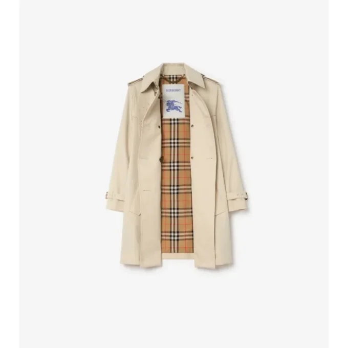 Kort Summerside-Trench Coat i Gabardine Kort Summerside-Trench Coat i Gabardine