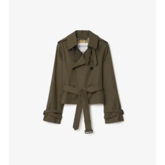 Kort trenchcoat i Tropical Gabardine Kort trenchcoat i Tropical Gabardine