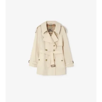 Kort Tropical Gabardine Trench Coat i Fitzrovia-modell