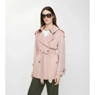 Kort Tropical Gabardine Trench Coat i Fitzrovia-modell