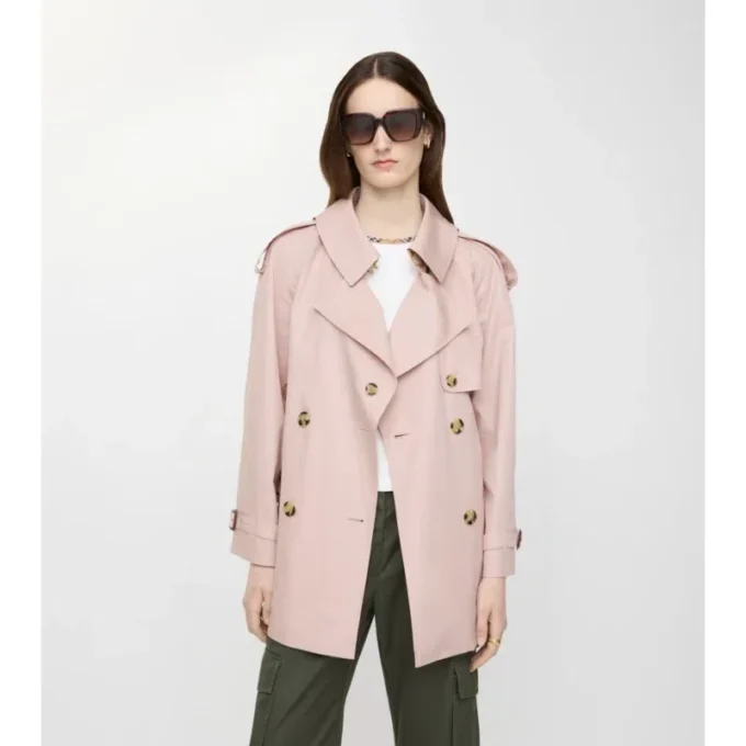 Kort Tropical Gabardine Trench Coat i Fitzrovia-modell Kort Tropical Gabardine Trench Coat i Fitzrovia-modell