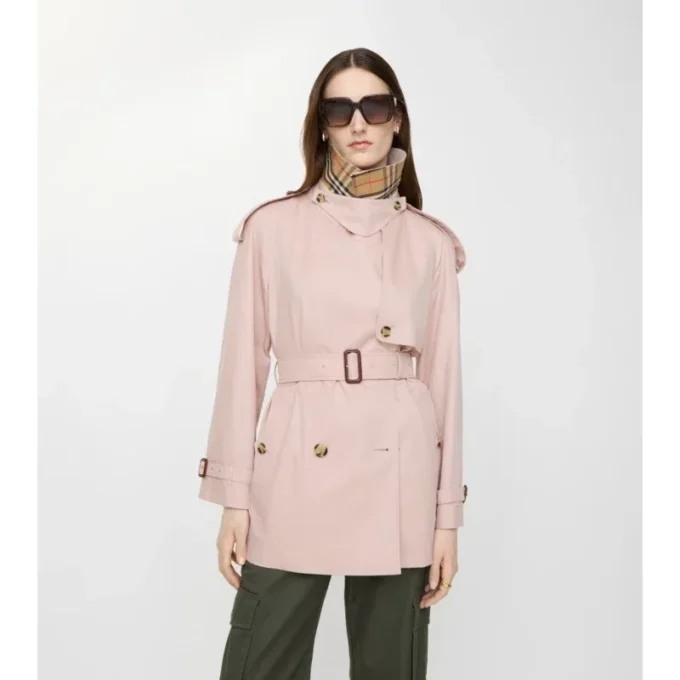 Kort Tropical Gabardine Trench Coat i Fitzrovia-modell Kort Tropical Gabardine Trench Coat i Fitzrovia-modell