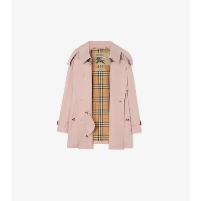 Kort Tropical Gabardine Trench Coat i Fitzrovia-modell Kort Tropical Gabardine Trench Coat i Fitzrovia-modell