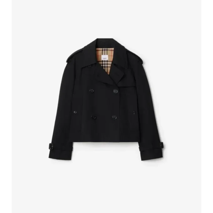 Kortare Mayfair-trenchcoat i Gabardine Kortare Mayfair-trenchcoat i Gabardine