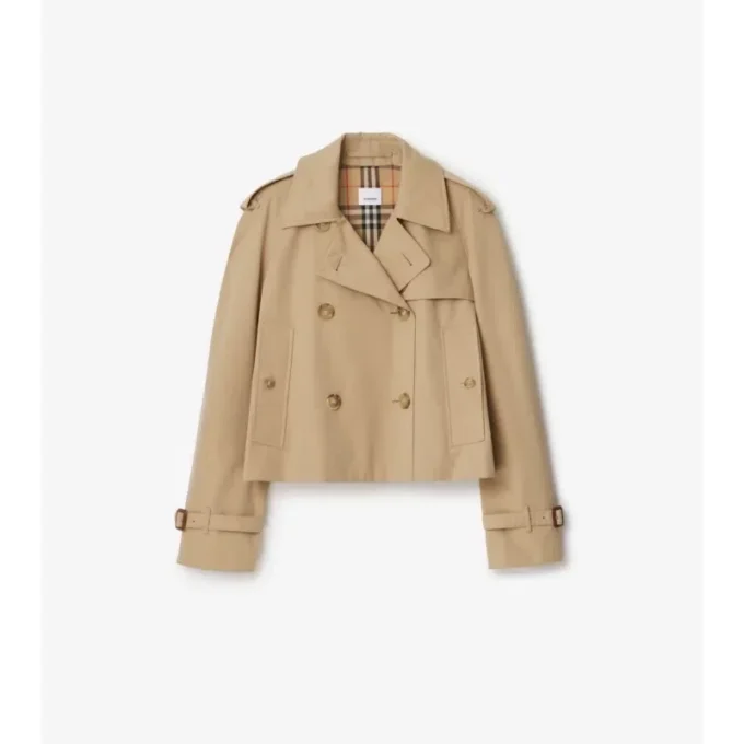 Kortare Mayfair-trenchcoat i Gabardine Kortare Mayfair-trenchcoat i Gabardine