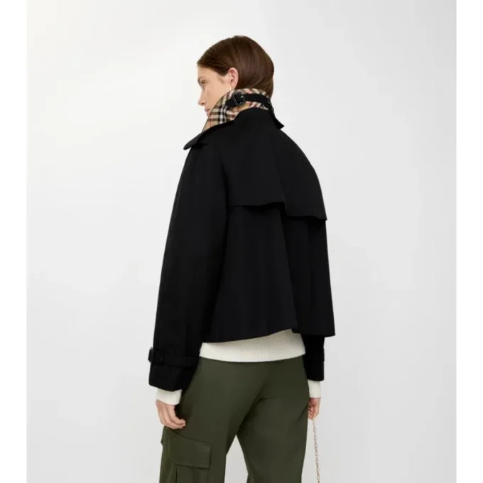 Kortare Mayfair-trenchcoat i Gabardine Kortare Mayfair-trenchcoat i Gabardine
